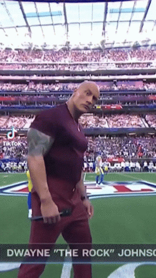 Dwayne The Rock Side Look Meme GIF