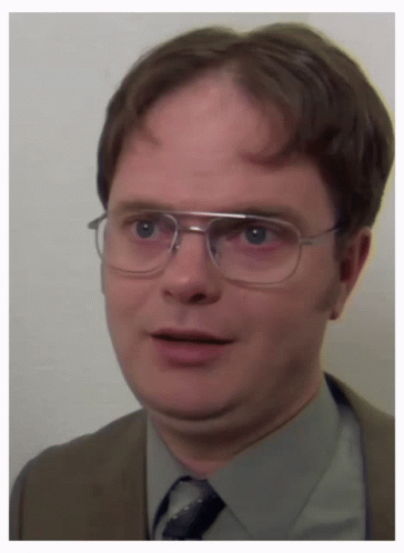 Dwight Schrute Talking Morbid GIF