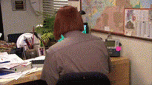Mad Dwight Schrute Funny Hair Compilation GIF