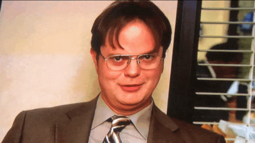 Dwight Schrute Contemptous Smile GIF