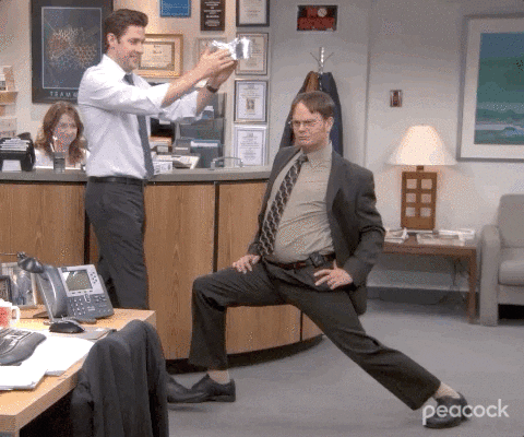 Dwight Schrute Crowning The Office GIF
