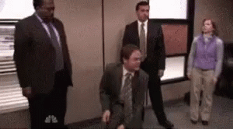 Dwight Schrute Destroying Cpr Dummy GIF