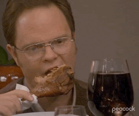 Dwight Schrute Eating Yum GIF