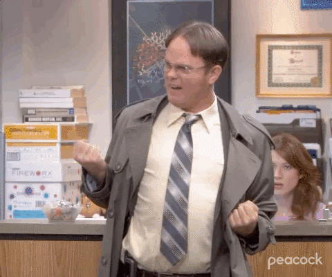 Dwight Schrute Fireball The Office GIF