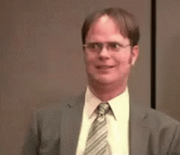 Dwight Schrute Nodding In Shock GIF