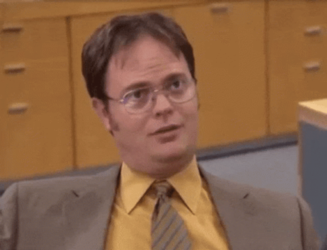 Dwight Schrute Passive Reaction GIF
