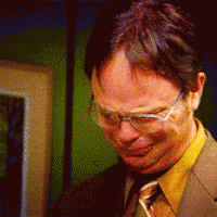 Dwight Schrute Saying Thank You And Crying Happy GIF