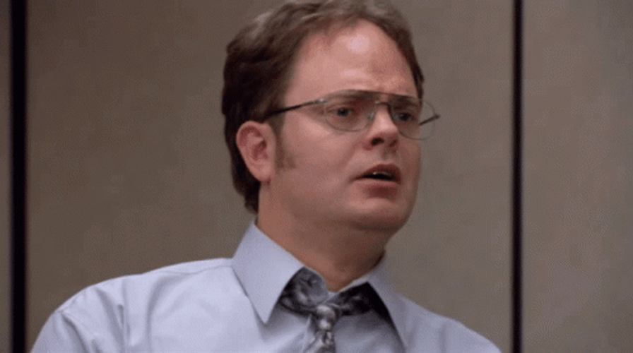 Dwight Schrute Shaking Head In Disbelief GIF