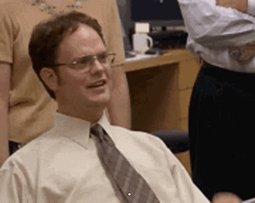 Dwight Schrute Thank Goodness GIF