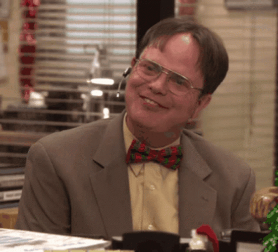 Dwight Schrute The Office Bunny Teeth GIF