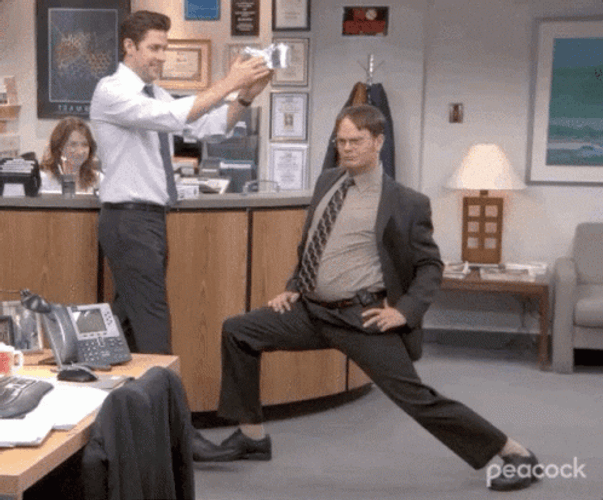 Dwight Schrute The Office Crowning Moment GIF