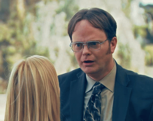 Dwight Schrute The Office Get Out GIF