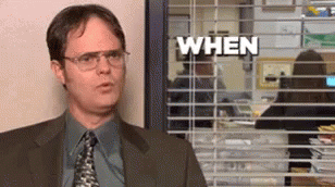 Dwight Schrute The Office Idiot Thinking GIF
