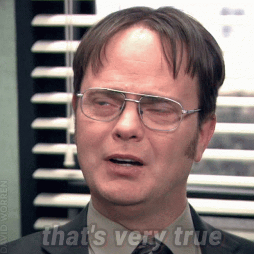 Dwight Schrute The Office That's Very True GIF