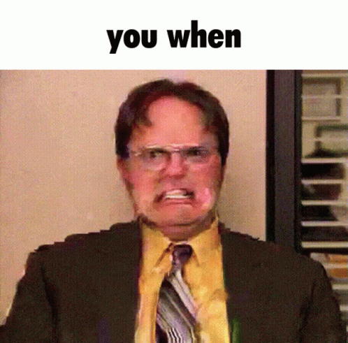Dwight Schrute The Office You When Glitch GIF