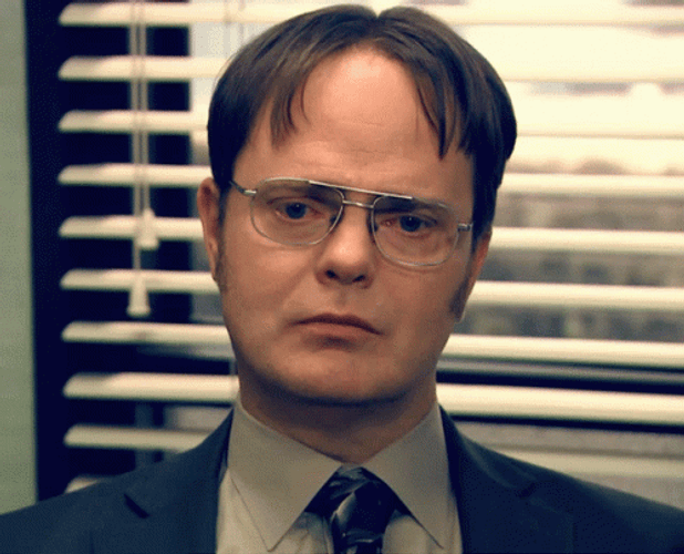 Dwight Schrute Thinking Side Eye GIF