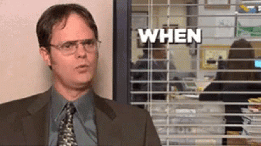 Dwight Schrute Would An Idiot Do That GIF