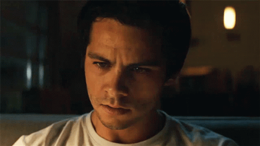 Dylan O'brien Fred Fitzell Thinking GIF
