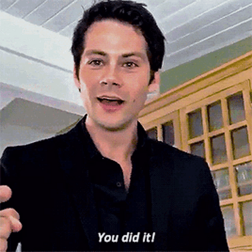 Dylan O'brien You Did It GIF