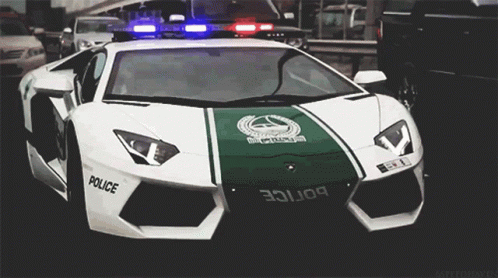Dynamic Dubai Police Car GIF