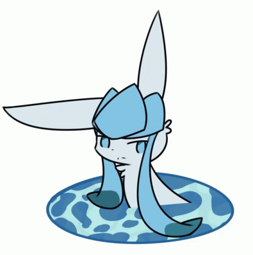 Dynamic Pokemon Glaceon Pose GIF