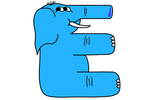 E Is For Elephant GIF