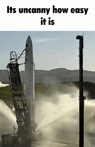 E It's Uncanny Rocket Launch Failed GIF