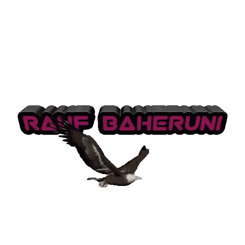 Eagle Flying in Front of Banner