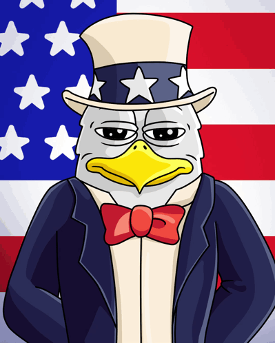 Eagle in Top Hat and Bow Tie