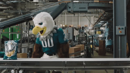 Philadelphia Eagles Mascot Tostitos Ads GIF
