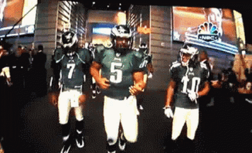 Eagles Players Dancing Fail GIF