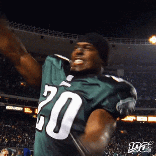 Eagles Brian Dawkins Waving Towel GIF