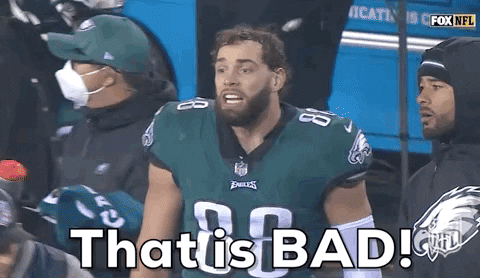 Eagles Dallas Goedert That Is Bad GIF