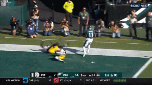 Eagles Vs Car Football Game On CBS GIF