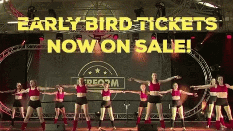 Early Bird Tickets Young Girls Dancing