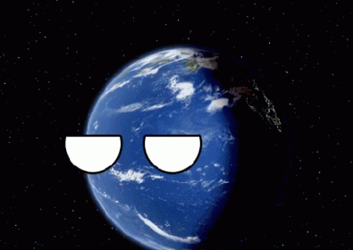 Earth and Moon Saying Seriously
