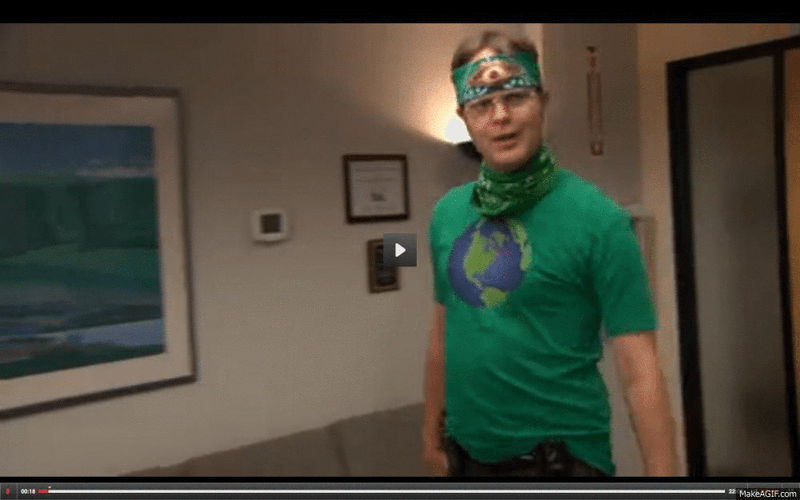Earth Day Dwight The Office GIF