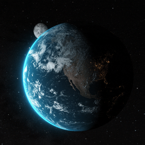 Earth Day Planet Rotation GIF