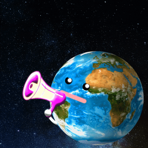 Earth Day Speak Up Megaphone GIF