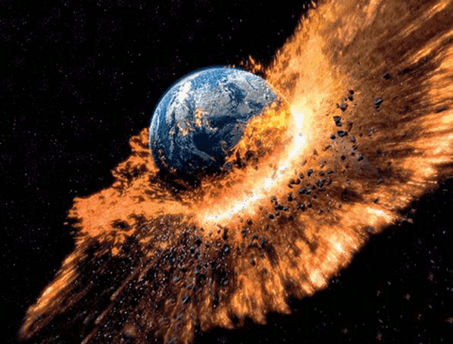 asteroid impact animated gif