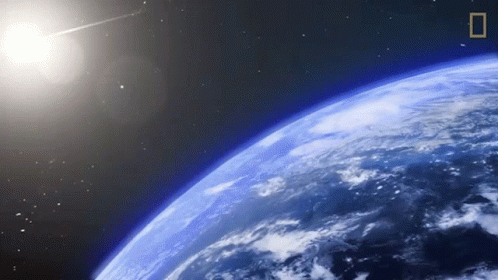 Earth Rotating In Outer Space GIF