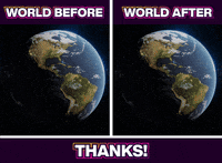Earth Rotation Before And After GIF