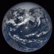 Earth Spinning To Right GIF