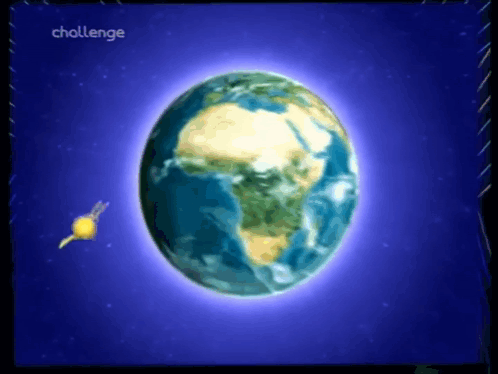 Earth With Challenge Text