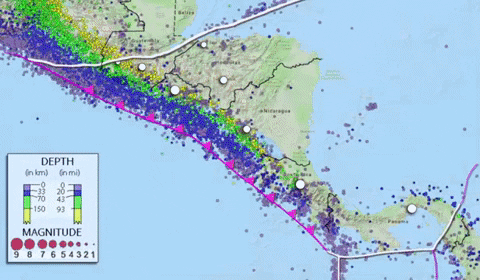 Earthquake Swarm Pangea GIF