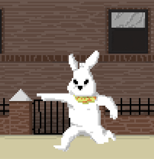 Easter Bunny Hates You Pixel GIF