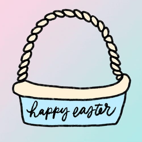 Easter Eggs Basket GIF