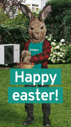 Easter Funny Bunny Mascot GIF