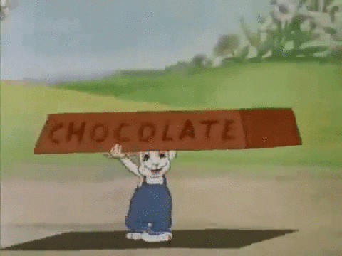 Easter Funny Happy Bunny Chocolate GIF