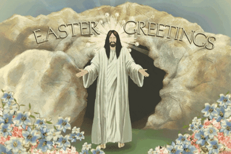 Easter Greetings Jesus Christ GIF